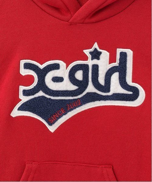 X-girl Stages（エックスガールステージス）の「サガラ刺しゅうフードボアパーカワンピース（ワンピース・キッズ・アイボリー/レッド/ネイビー・80ｃｍ/90cm/110cm/100cm/120cm/130cm/140cm）」の9枚目の写真