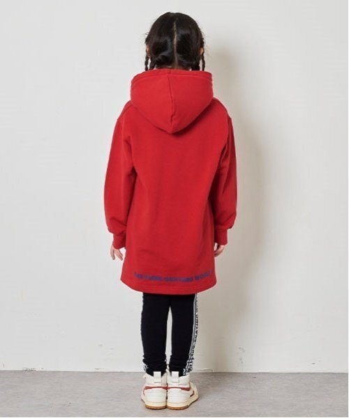 X-girl Stages（エックスガールステージス）の「サガラ刺しゅうフードボアパーカワンピース（ワンピース・キッズ・アイボリー/レッド/ネイビー・80ｃｍ/90cm/110cm/100cm/120cm/130cm/140cm）」の20枚目の写真