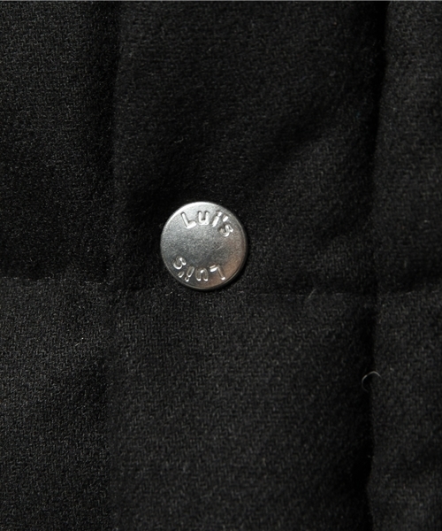 Lui's（ルイス）の「Lui's(ルイス) ウールダウンベスト（ダウンベスト・メンズ・チャコールグレー/ブラック/ライトグレー・MEDIUM/SMALL/LARGE）」の12枚目の写真