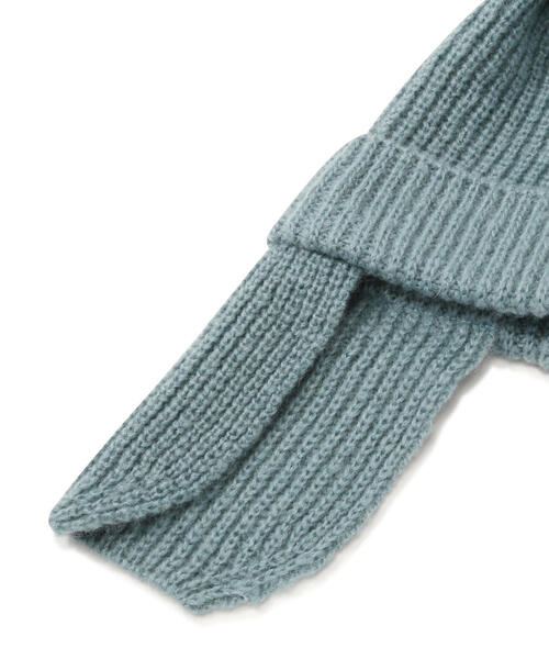 Odds（オッズ）の「ODDS/オッズ　2WAY WATCH 耳当て付きニット帽（ニットキャップ/ビーニー・レディース・ベージュ/チャコールグレー/その他18・F）」の8枚目の写真