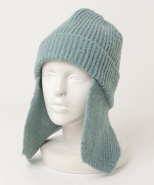 Odds（オッズ）の「ODDS/オッズ　2WAY WATCH 耳当て付きニット帽（ニットキャップ/ビーニー・レディース・ベージュ/チャコールグレー/その他18・F）」の5枚目の写真