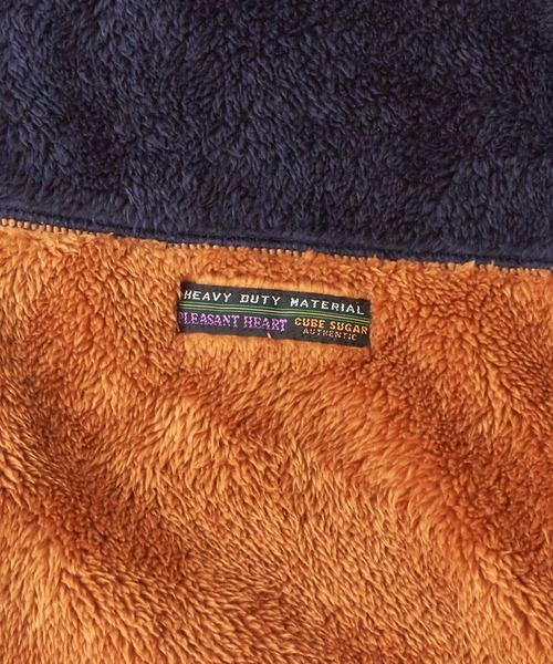 CUBE SUGAR(キューブシュガー)の「ソフトボアジップアップパーカージャケット(パーカー・レディース・ナチュラル/マルチ/ブラック/ネイビー/オレンジ・M)」の10枚目の写真