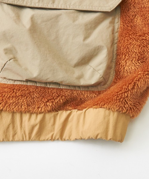 CUBE SUGAR(キューブシュガー)の「ソフトボアジップアップパーカージャケット(パーカー・レディース・ナチュラル/マルチ/ブラック/ネイビー/オレンジ・M)」の13枚目の写真