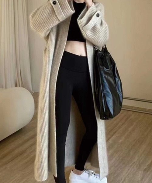 総リブロングニットカーディガン（カーディガン/ボレロ）｜CADBURY（キャドバリー）