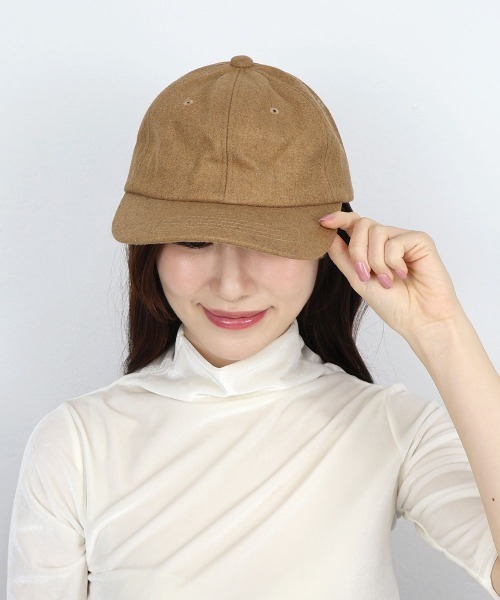 CEMONEMO（セモネモ）の「フェルト ボールキャップ（キャップ・レディース・グレー/ベージュ/チャコール・FREE）」の6枚目の写真