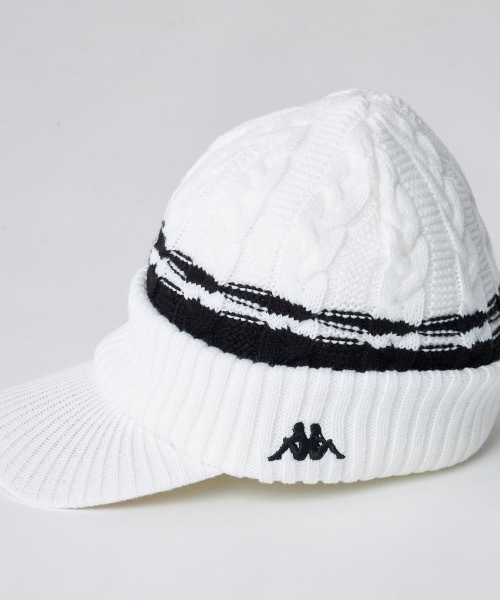Kappa(カッパ)の「【Kappa / カッパ】レディースニットキャップ ビーニー ゴルフ(ニットキャップ/ビーニー・レディース・ホワイト/ブラック・FREE)」の4枚目の写真