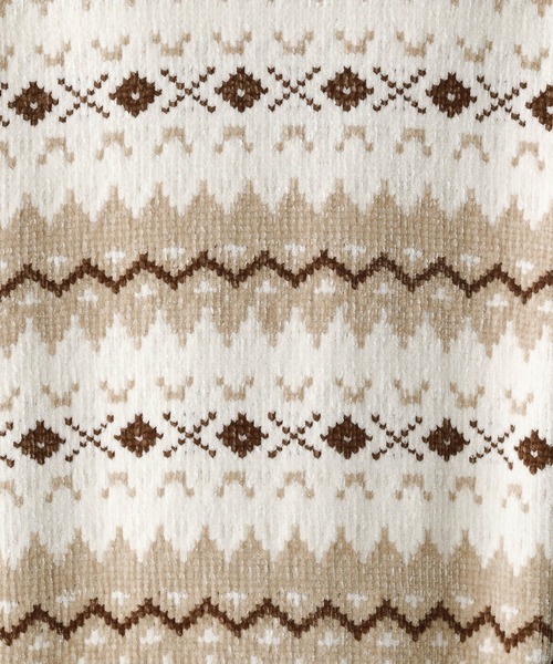 RAGEBLUE（レイジブルー）の「ノルディック柄/クルーネックモールニット（ニット/セーター・メンズ・ホワイト系その他/ベージュ系その他/グレー系その他・LARGE/MEDIUM）」の21枚目の写真