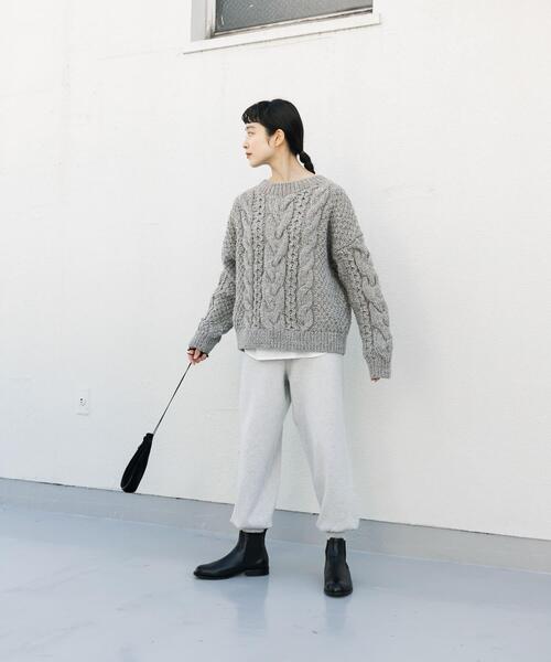 かぐれ（カグレ）の「コットンカシミヤスムースニットパンツ（その他