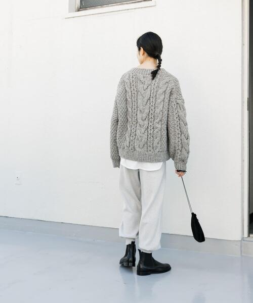 かぐれ（カグレ）の「コットンカシミヤスムースニットパンツ（その他