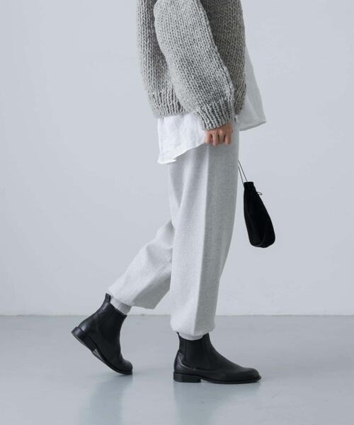 かぐれ（カグレ）の「コットンカシミヤスムースニットパンツ（ニット/セーター・レディース・グレー/オートミール・FREE）」の12枚目の写真