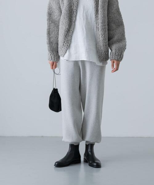 かぐれ（カグレ）の「コットンカシミヤスムースニットパンツ（ニット/セーター・レディース・グレー/オートミール・FREE）」の13枚目の写真