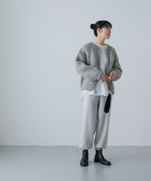 かぐれ（カグレ）の「コットンカシミヤスムースニットパンツ（その他