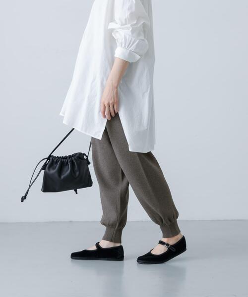 かぐれ（カグレ）の「コットンカシミヤスムースニットパンツ（ニット/セーター・レディース・グレー/オートミール・FREE）」の20枚目の写真