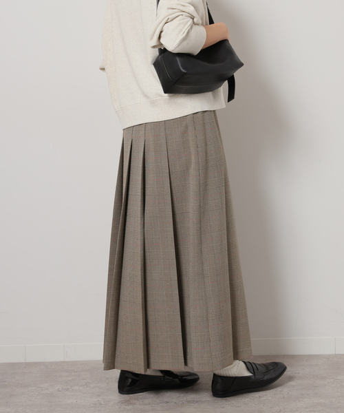 JOURNAL STANDARD relume(ジャーナルスタンダード レリューム)の「チェックプリーツスカート(スカート・レディース・グレー/ベージュ・36/38)」の14枚目の写真
