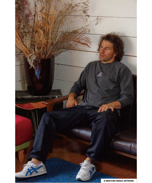 BROTHER MERLE（ブラザー マール）の「RIVER SIDE CULTURE/Brother Merle(ブラザーマール) TOILET ロンT (M4)（Tシャツ/カットソー・メンズ・サックスブルー/チャコールグレー・MEDIUM/LARGE/X-LARGE）」の12枚目の写真