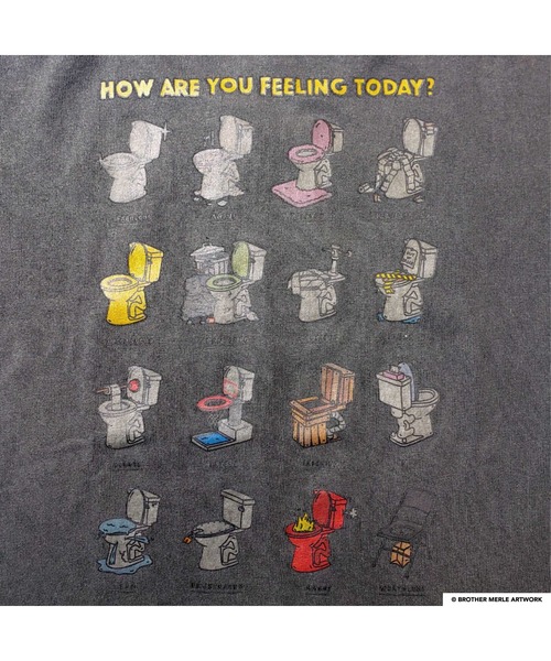 BROTHER MERLE（ブラザー マール）の「RIVER SIDE CULTURE/Brother Merle(ブラザーマール) TOILET ロンT (M4)（Tシャツ/カットソー・メンズ・サックスブルー/チャコールグレー・MEDIUM/LARGE/X-LARGE）」の16枚目の写真