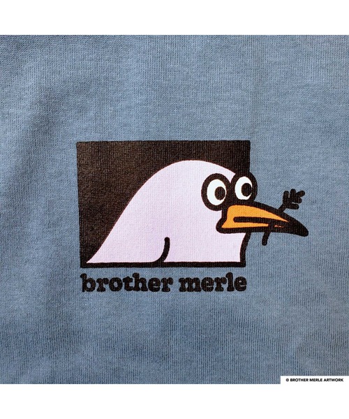 BROTHER MERLE（ブラザー マール）の「RIVER SIDE CULTURE/Brother Merle(ブラザーマール) TOILET ロンT (M4)（Tシャツ/カットソー・メンズ・サックスブルー/チャコールグレー・MEDIUM/LARGE/X-LARGE）」の17枚目の写真
