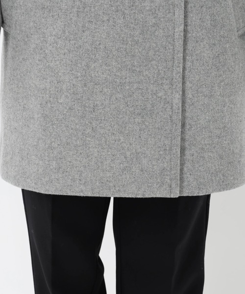 STRAWBERRY-FIELDS（ストロベリーフィールズ）の「ｽﾀﾝﾄﾞｶﾗｰﾐﾃﾞｨｺｰﾄ（ステンカラーコート・レディース・モカ/トップグレー・2）」の5枚目の写真