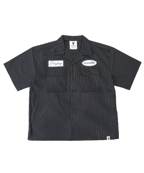 【SEQUENZ】PBHC STRIPE WORK S/S SHIRT / 2カラー [24570914]（シャツ/ブラウス）｜SEQUENZ（シークエンズ）