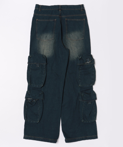 STYLISE（スタイライズ）の「【STYLISE / スタイライズ】ユーティリティ デニム カーゴパンツ（デニムパンツ・メンズ・ブラック系その他/ブルー系その他・M/S/L）」の15枚目の写真