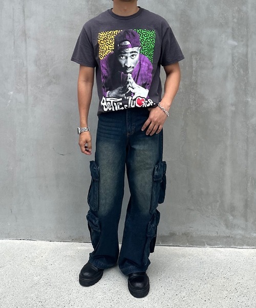 STYLISE（スタイライズ）の「【STYLISE / スタイライズ】ユーティリティ デニム カーゴパンツ（デニムパンツ・メンズ・ブラック系その他/ブルー系その他・M/S/L）」の6枚目の写真