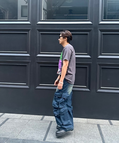 STYLISE（スタイライズ）の「【STYLISE / スタイライズ】ユーティリティ デニム カーゴパンツ（デニムパンツ・メンズ・ブラック系その他/ブルー系その他・M/S/L）」の8枚目の写真