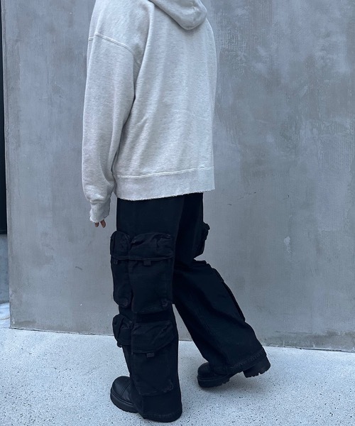 STYLISE（スタイライズ）の「【STYLISE / スタイライズ】ユーティリティ デニム カーゴパンツ（デニムパンツ・メンズ・ブラック系その他/ブルー系その他・M/S/L）」の11枚目の写真