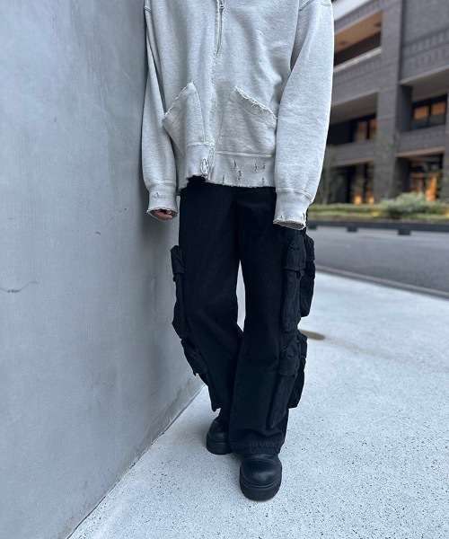 STYLISE（スタイライズ）の「【STYLISE / スタイライズ】ユーティリティ デニム カーゴパンツ（デニムパンツ・メンズ・ブラック系その他/ブルー系その他・M/S/L）」の18枚目の写真