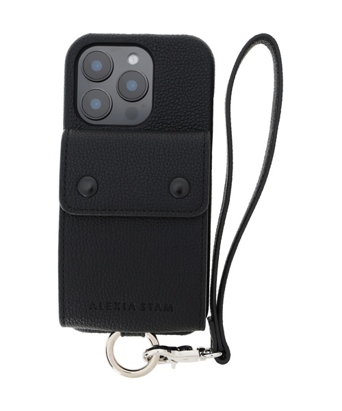 ALEXIA STAM(アリシアスタン)の「Eco Leather iPhone case With Hand Strap /ハンドストラップ付きiPhoneケース(スマホケース/カバー・レディース・ブラック/ネイビー/レッド・E/D/C/B/A)」の6枚目の写真