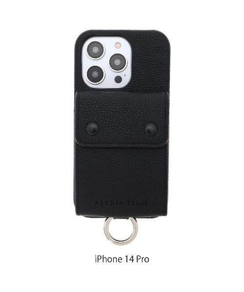 ALEXIA STAM(アリシアスタン)の「Eco Leather iPhone case With Hand Strap /ハンドストラップ付きiPhoneケース(スマホケース/カバー・レディース・ブラック/ネイビー/レッド・E/D/C/B/A)」の13枚目の写真