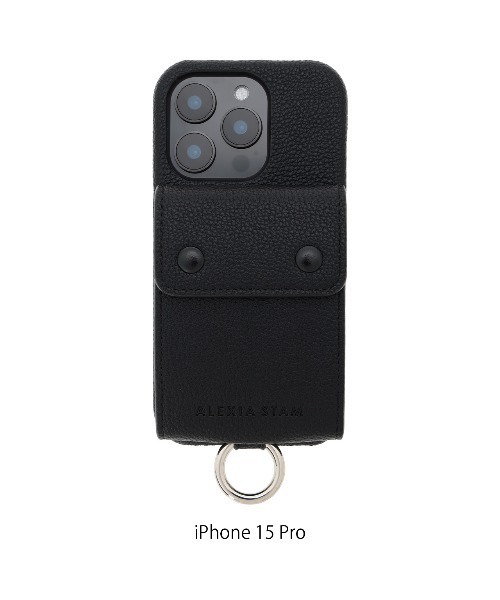 ALEXIA STAM(アリシアスタン)の「Eco Leather iPhone case With Hand Strap /ハンドストラップ付きiPhoneケース(スマホケース/カバー・レディース・ブラック/ネイビー/レッド・E/D/C/B/A)」の15枚目の写真