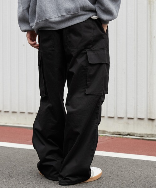 WEGO（ウィゴー）の「WEGO/イージーワイドカーゴパンツ（カーゴパンツ・メンズ・ホワイト/ブラック/カーキ・LARGE/MEDIUM/SMALL）」の16枚目の写真