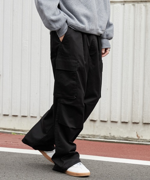 WEGO（ウィゴー）の「WEGO/イージーワイドカーゴパンツ（カーゴパンツ・メンズ・ホワイト/ブラック/カーキ・LARGE/MEDIUM/SMALL）」の17枚目の写真