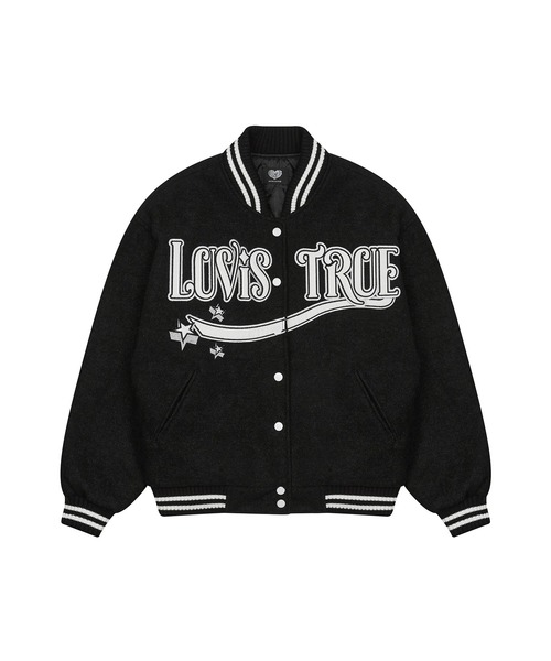 LUVISTRUEラブイズトゥルージャケット スタジャン LUV IS TRUE☆韓国☆人気シリーズ☆新作☆DN STADIUM JACKET