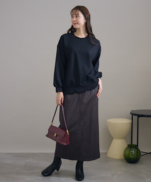 KATHARINE ROSS（キャサリンロス）の「【KATHARINE ROSS】日本製 バックレースアッププルオーバー（Tシャツ/カットソー・レディース・ブラック/アイボリー・MEDIUM）」の4枚目の写真