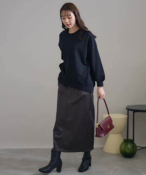 KATHARINE ROSS（キャサリンロス）の「【KATHARINE ROSS】日本製 バックレースアッププルオーバー（Tシャツ/カットソー・レディース・ブラック/アイボリー・MEDIUM）」の5枚目の写真