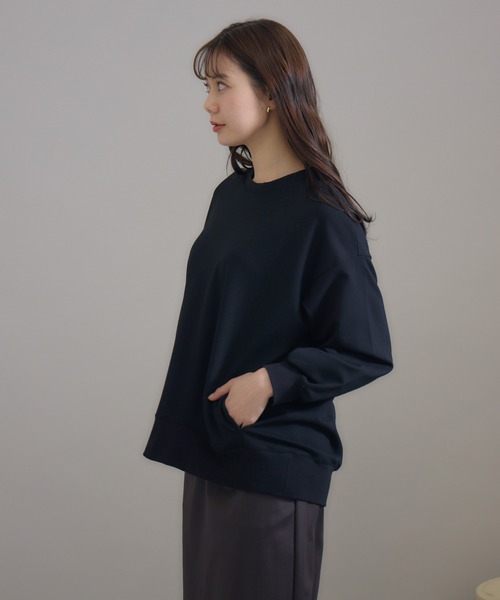 KATHARINE ROSS（キャサリンロス）の「【KATHARINE ROSS】日本製 バックレースアッププルオーバー（Tシャツ/カットソー・レディース・ブラック/アイボリー・MEDIUM）」の9枚目の写真