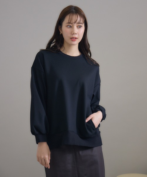 KATHARINE ROSS（キャサリンロス）の「【KATHARINE ROSS】日本製 バックレースアッププルオーバー（Tシャツ/カットソー・レディース・ブラック/アイボリー・MEDIUM）」の10枚目の写真