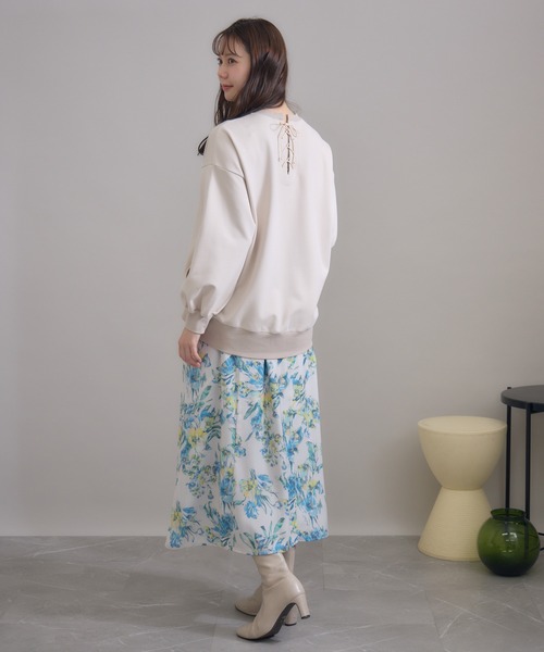 KATHARINE ROSS（キャサリンロス）の「【KATHARINE ROSS】日本製 バックレースアッププルオーバー（Tシャツ/カットソー・レディース・ブラック/アイボリー・MEDIUM）」の16枚目の写真