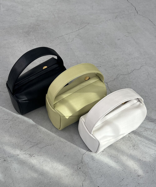 CAPRICIEUX LE'MAGE(カプリシューレマージュ)の「アシメワンハンドルバッグ(ハンドバッグ・レディース・ブラック/アイボリー/ライム・FREE)」の7枚目の写真