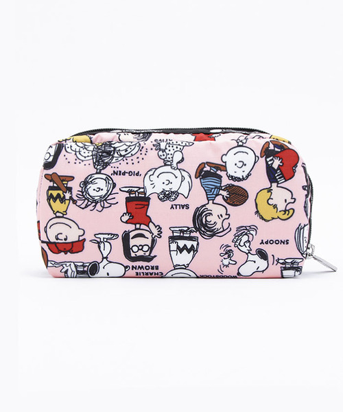 RECTANGULAR COSMETIC ピーナッツギャングピンク（ポーチ）｜LeSportsac（レスポートサック）