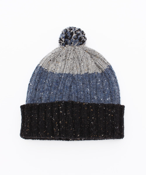 HYSTERIC GLAMOUR（ヒステリックグラマー）の「ROBERT MACKIE×HYSTERIC/ネップヤーンリブキャップ（ニットキャップ/ビーニー・メンズ・マルチ/ピンク/ブルー・FREE）」の8枚目の写真