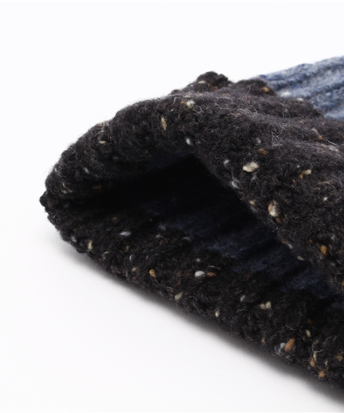 HYSTERIC GLAMOUR（ヒステリックグラマー）の「ROBERT MACKIE×HYSTERIC/ネップヤーンリブキャップ（ニットキャップ/ビーニー・メンズ・マルチ/ピンク/ブルー・FREE）」の5枚目の写真