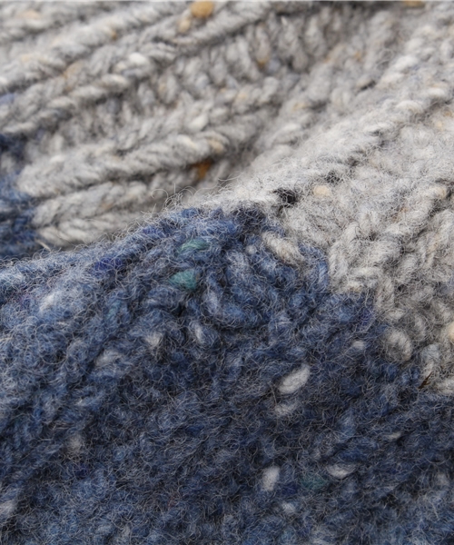 HYSTERIC GLAMOUR（ヒステリックグラマー）の「ROBERT MACKIE×HYSTERIC/ネップヤーンリブキャップ（ニットキャップ/ビーニー・メンズ・マルチ/ピンク/ブルー・FREE）」の6枚目の写真