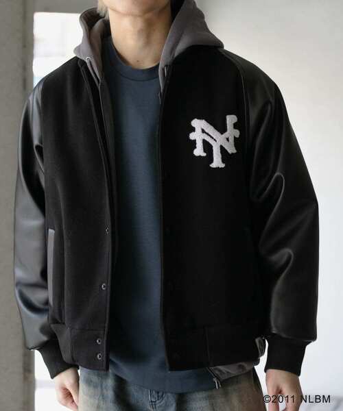 URBAN RESEARCH ブラック スタジャン L セール】Negro Leagues スタジャン（スタジャン）｜SENSE OF PLACE by