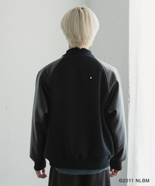 SENSE OF PLACE by URBAN RESEARCH（センスオブプレイスバイアーバンリサーチ）の「Negro Leagues　スタジャン（スタジャン・メンズ・ネイビー/ブラック・MEDIUM/LARGE）」の17枚目の写真