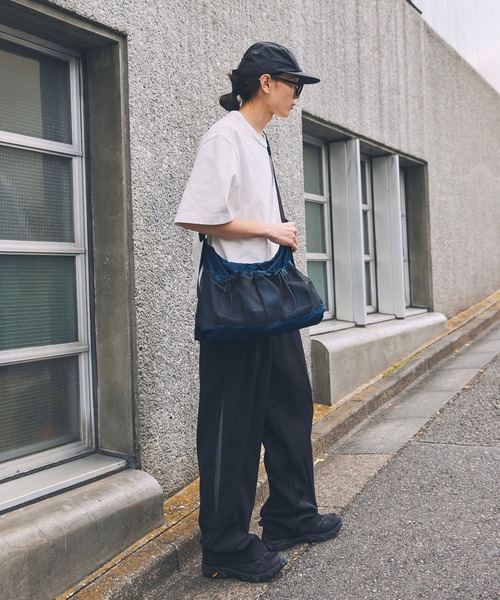 Unblend】ドローコード メッシュ切替え ショルダーバッグ MONO