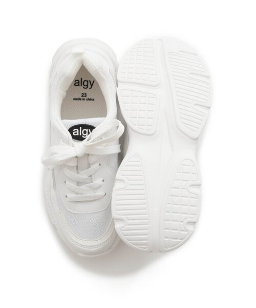 algy（アルジー）の「デザインソールスニーカー（スニーカー・キッズ・ブラック/オフホワイト・21/22/23/24/20）」の11枚目の写真