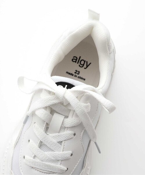 algy（アルジー）の「デザインソールスニーカー（スニーカー・キッズ・ブラック/オフホワイト・21/22/23/24/20）」の14枚目の写真