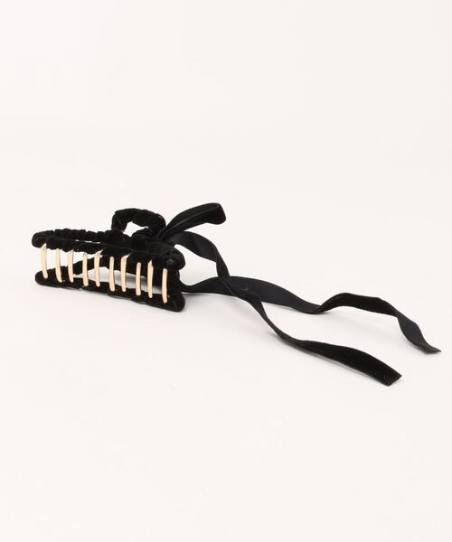 LOWRYS FARM（ローリーズファーム）の「ベロアリボンバンス　 283653（バレッタ/ヘアクリップ・レディース・ベージュ/ブラック/ブラウン系その他・FREE）」の14枚目の写真
